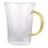 3Pcs Clear Beer Mugs with Handle Thickened Glass Stylish for Home Use 11