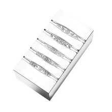 Ergonomische stalen ringvorm Stalen textuur Geschikt-3 patroon