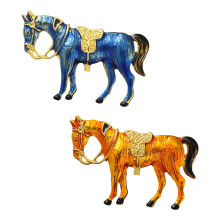 Moderne 2026 jaar paard sieraden pin broche retro artistieke-SS3