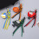 Stevige PU-sleutelhanger met de hand-Kerstboomversiering 2