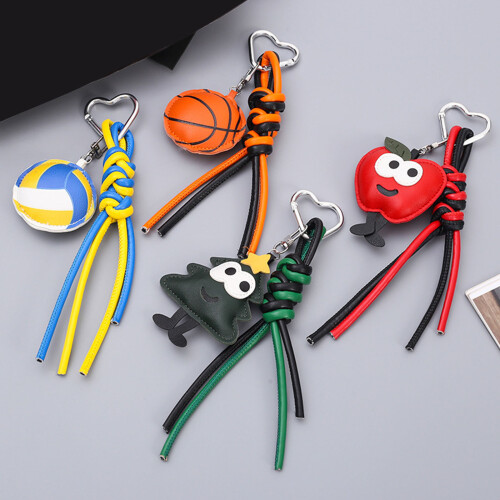 Stevige PU-sleutelhanger met de hand-Kerstboomversiering 1
