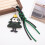 Stevige PU-sleutelhanger met de hand-Kerstboomversiering 7