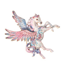 Minimalistische Brosche mit fliegendem Pferd-Design,-Rosa