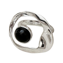 Große offene Ringe mit geometrischen Twist-Strasssteinen für-2
