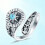 Adjustable Vintage Ring For Women Compasses Inspired Turquoise 5