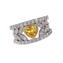 Women Vintage Hollow Heart Ring Artistic Design Fashion-8