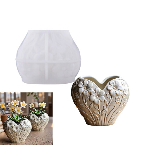 Ornamental Silicone Mold Featuring Flower Patterns Great for 1