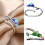 Practical Simple Adjustable Opening Rings Tree Leaf Shape-blue 3