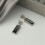 Irregular Geometric Acrylic Drop Earrings Black Diamonds-2 5