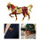Vintage Inspired Horse Accent Brooch Elegant Statement-SS3 3