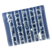 Bowknot Themed Nail Decorative Mold Silicone Texture for-C654