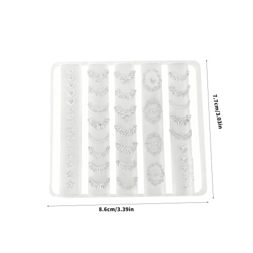High Elastics Silicone Sculpting Mould With Pattern For Nail Art 2