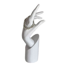 Jewelry Display Hand Model with Realistic Detailing-White
