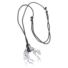 Leopard Shaped Pendant Chain Featuring Electroplated-Silver