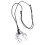 Leopard Shaped Pendant Chain Featuring Electroplated-Silver 1