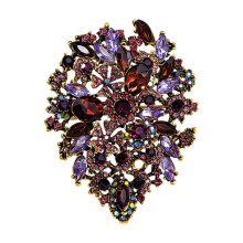 Unique Brooch Pin Flower Badge Beautiful Pin Alloy Texture-SS1