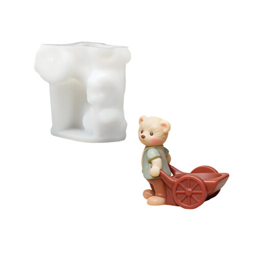 Versatile Silicone Mold for Making Bear Shaped Storage-man bear