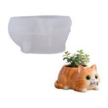 Elegante tuin katten siliconen mal plantenbak mallen voor hars