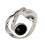 Zwarte Onyx Statement Ring Verstelbare maat Opening Vingerring-2 1