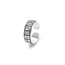 Unique Poker Inspired Retro Ring Open Square Designs Hip-A02