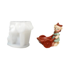 Easy Release Silicone Planter Mold Unique Bear-female bear