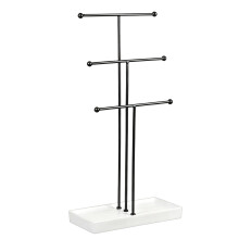 Stylish Versatile Metal Jewelry Display Stand Sturdy-Black