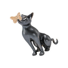 Hond- en vlinderbroche Legering Emaille coating