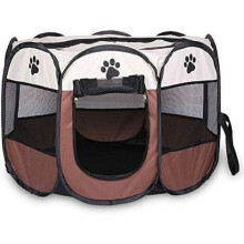 Opvouwbare hondenren, draagbare oefenkennel met afneembaar gaasdoek voor betere ventilatie, perfect voor binnen, buiten, reizen en kamperen.