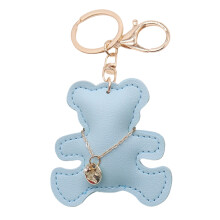 Creative Bear Key Ring Environmentally Friendly Material-Blue