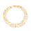 Collier chaîne superposée avec perles géométriques en-Blanc 1