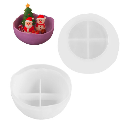 Moule artisanal en Silicone pour plâtre de ciment, bols