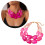 Collier de perles acryliques superposées, bijoux bohème-Jaune 3