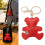 Modern Animal Keychain Accessory With Golden Chain-Black 3