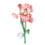 Handgefertigte Iris-Brosche, glänzende Emaille-Oberflächen,-Rosa 1