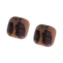 Acryl-Ohrstecker mit Leopardenmuster, leichte Designs,-3