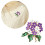 Legierung Blumenbrosche Damen Modeaccessoires-weiß lila1 3