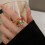 Stylish Oval Adjustable Crystal Ring Multicolor Art Rings-color 6