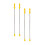 Spray Rod Plastic Sprayer Pole Assorted Color 4pcs 1