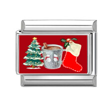 Perles à thème de noël, lien à breloques, accessoire de-15