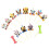 78St Mix Cake Picks Dog Cupcake Versiering Feest 11
