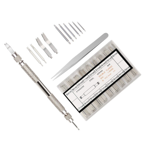 114 Pcs Watch Repair Set Maintenance Kit Strap Remover