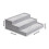 Eleganter Schmuck-Organizer aus mattiertem Samt,-Grau 4