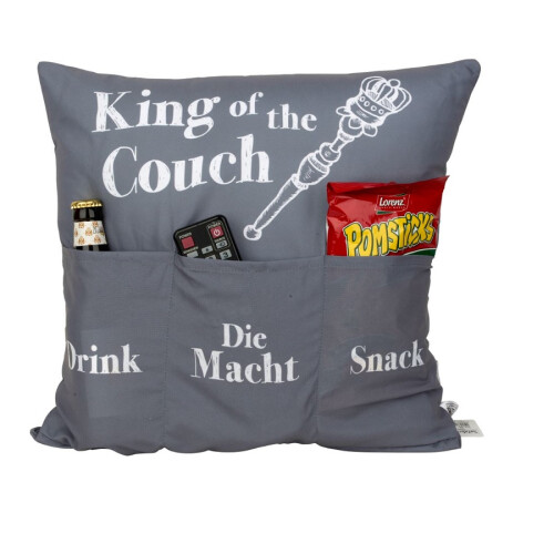 Hergo Sofahelden Sofakissen 43 x 43 cm King of the Couch