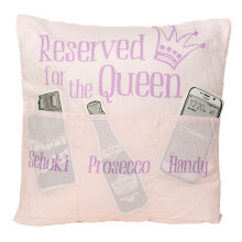 Hergo Sofahelden Sofakissen 43 x 43 cm Reserved for the Queen