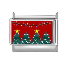 Christmas Italian Modular Bracelet Band Link Connector-6