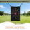 Black Golf Hitting Net Target Cloth for Backyard and Driving Range 6
