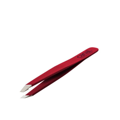 Canal Haarpinzette schräg rot