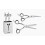 e-kwip EDL 55 Education Set Scherenset 5,5 Zoll Left 1