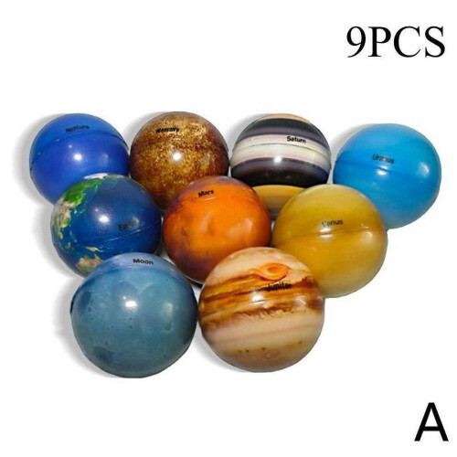 Planet Star Ball legetøjssæt – 9 dele, 6,3 cm, alder 5+