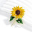 Lebhafte Brosche aus Sonnenblumenlegierung, leichtes Design, 6